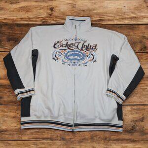 ECKO Unltd Vintage Track Jacket‎ Men's Size XXL Y2K Streetwear Hip Hop Baggy